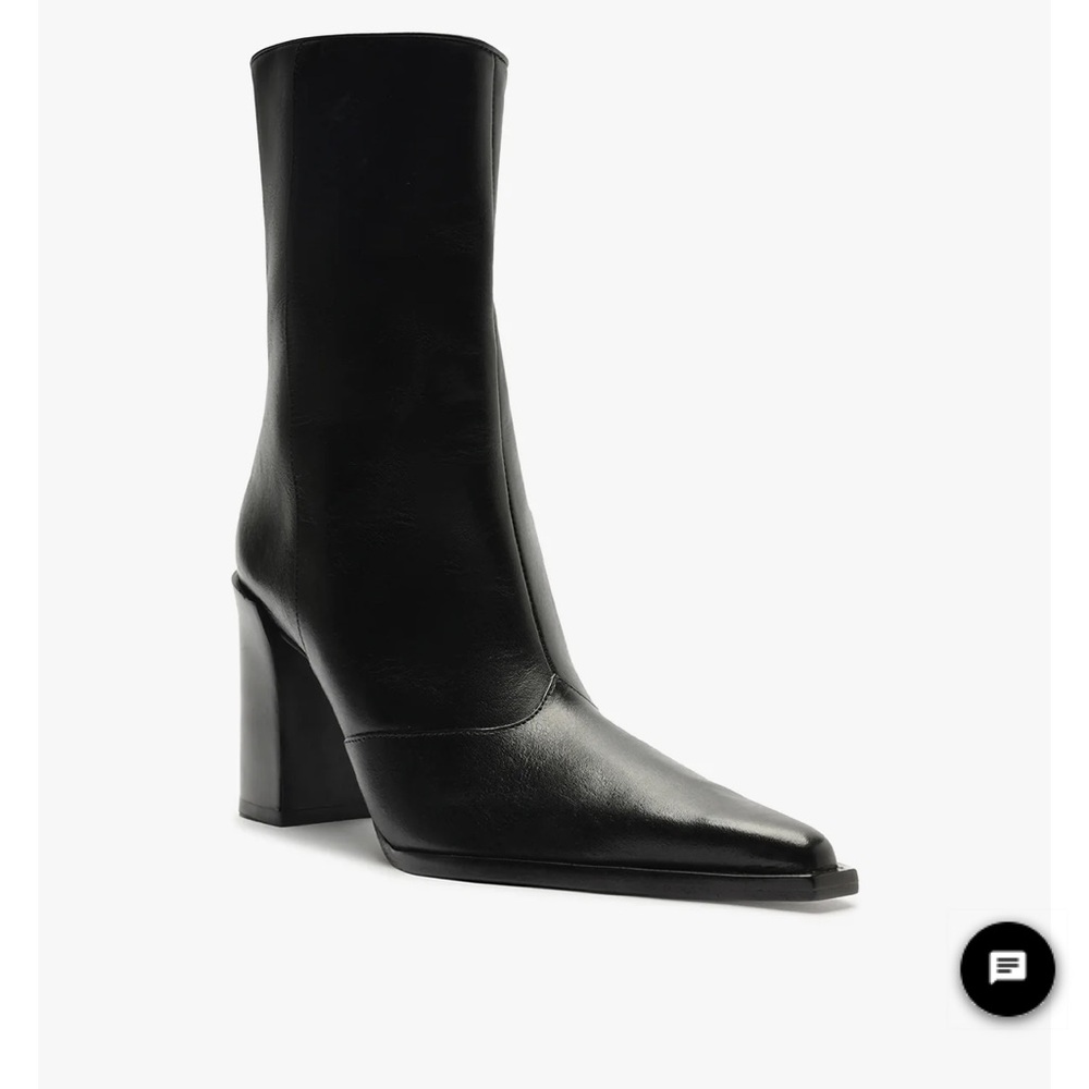 Black Leather Women's Boots